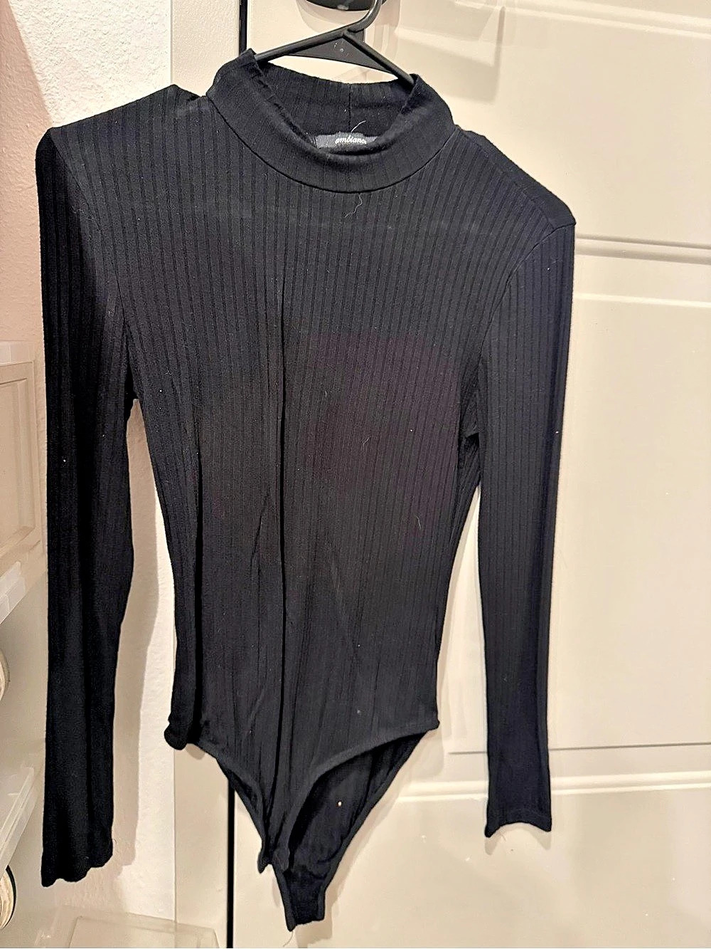 Long Sleeve Bodysuit in Black